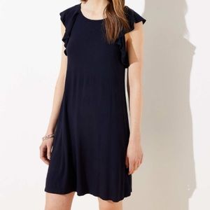 LOFT Ruffle Swing Dress